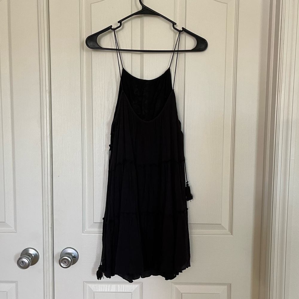 Ecoté black embroidered sundress size small - Picture 4 of 6